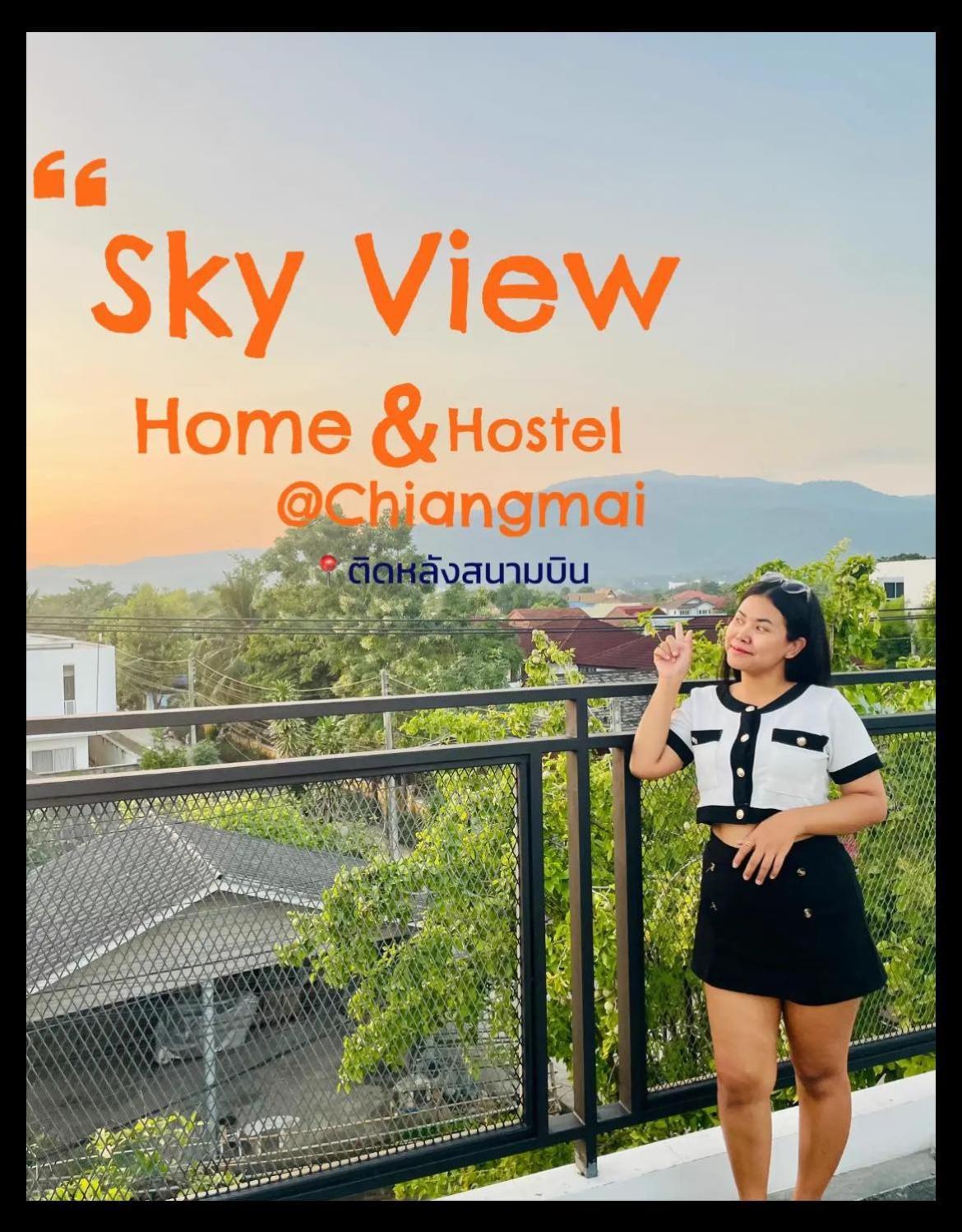Sky View Home And Hostel Chiangmai Chiang Mai Esterno foto